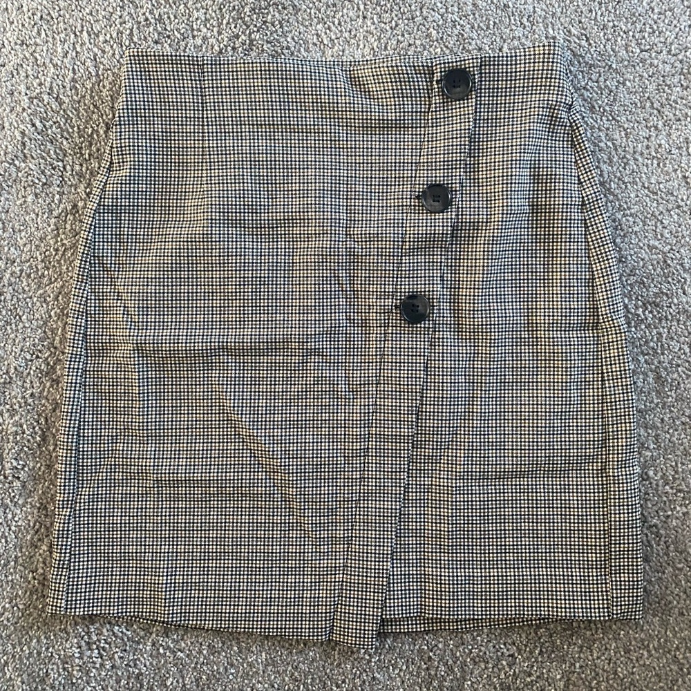 Dynamite Houndstooth Pencil Skirt